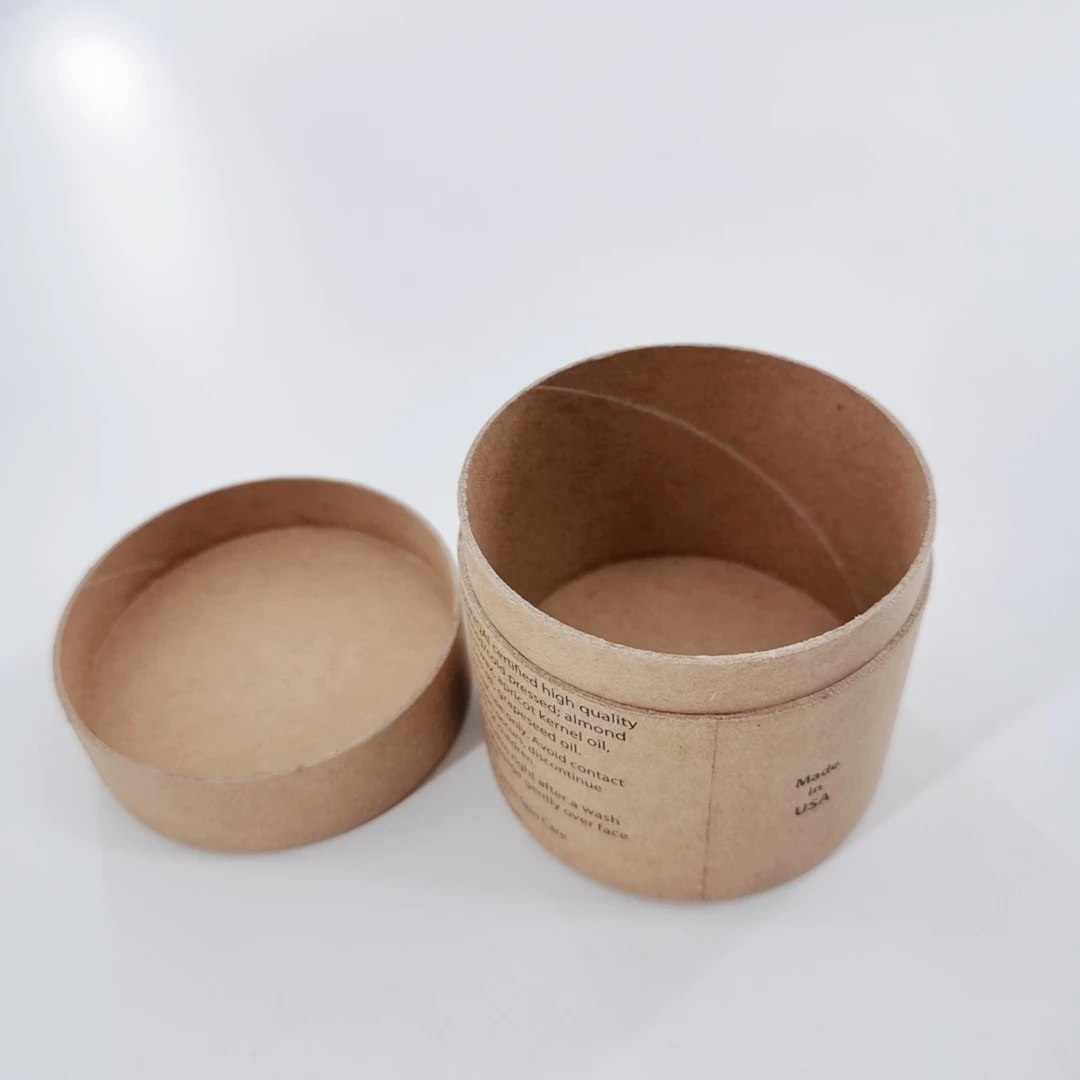 Custom logo wholesale biodegradable paper container body cream jar cosmetic compact