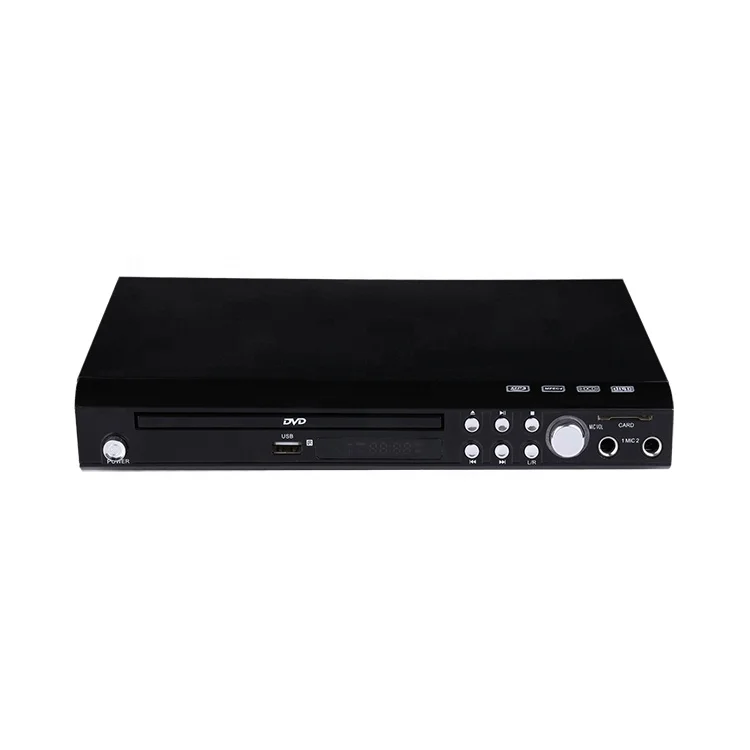 2.1ch MPEG4 dvd с двумя микрофонными входами USB dvd-плеер