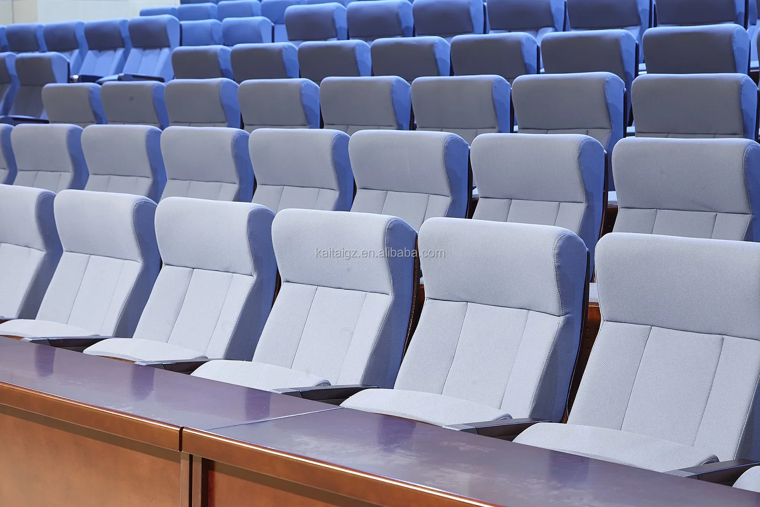 
KT-836B Luxury aluminium alloy auditorium chair/cinema seating/chairs church auditorium with writing table 