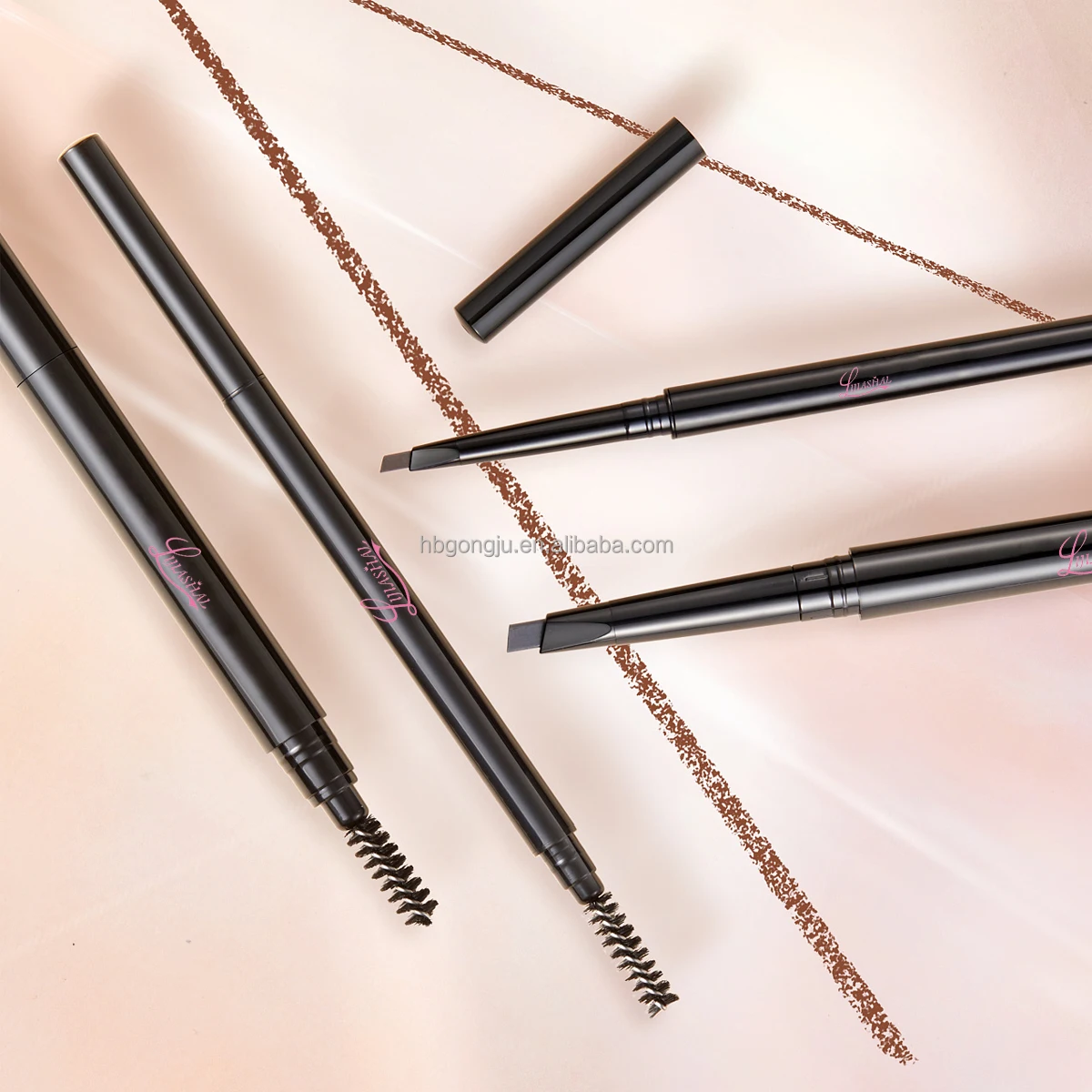 Replaceable core eyebrow pencil