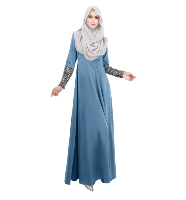 2020  New arrivals muslim elegant abaya with long sleeve arabic ladies jubah