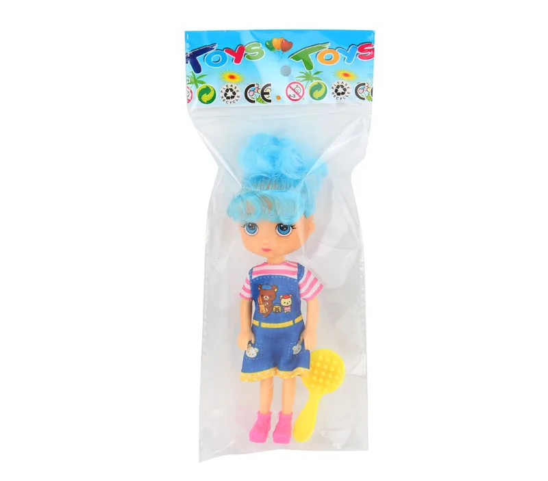 wholesale 5-inch dolls 4colors mixed toy set girls dressing up playing interesting mini fashion dolls