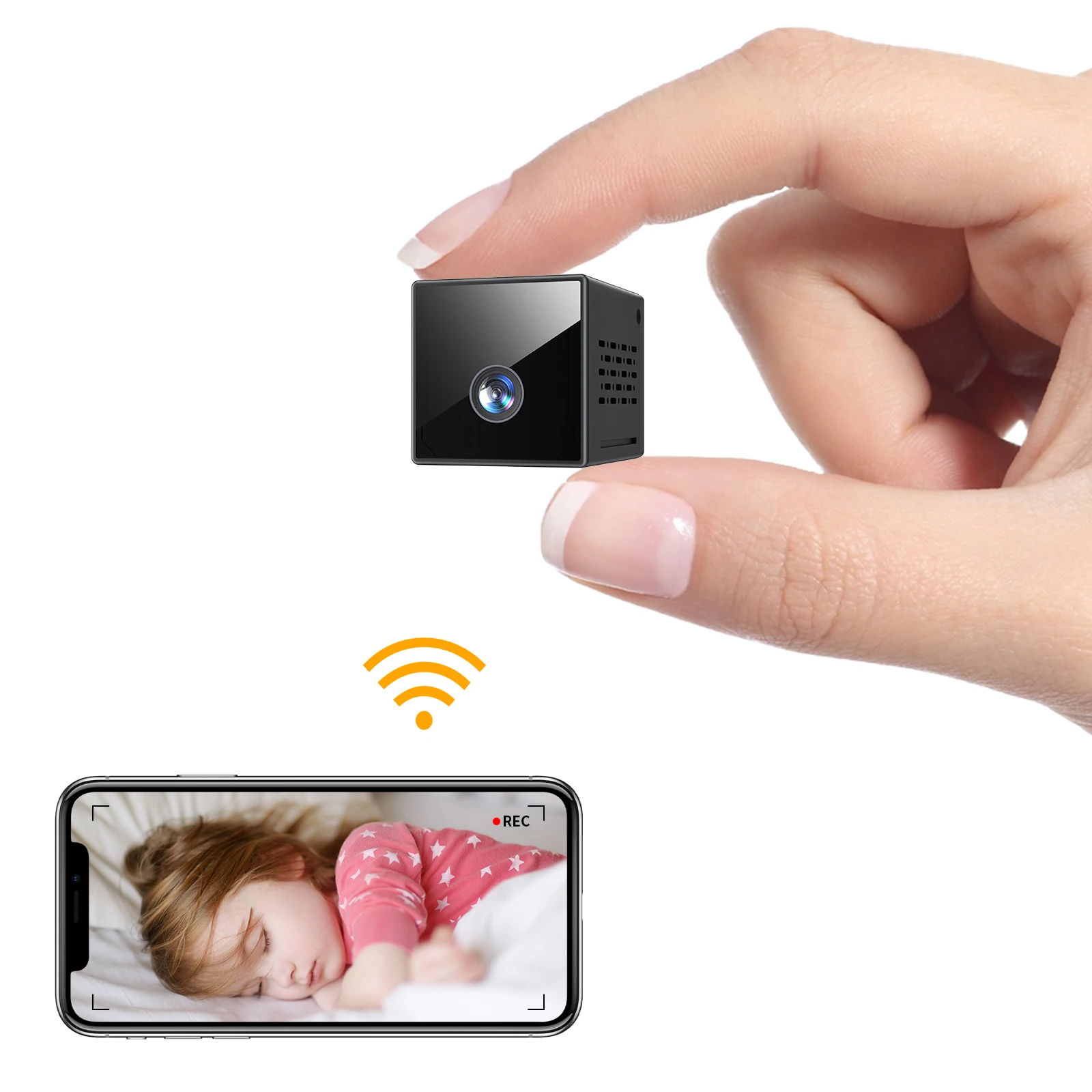Мини-камера видеонаблюдения с поддержкой Wi-Fi