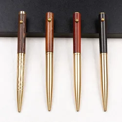 High end wooden pen no oxidation brass no ink leak brass and wood ball pen fast delivery