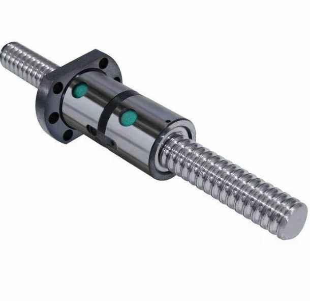 DFU2005 High Precision C5 Grinding Thread 500mm Length Double Ball Nut Linear Motion Guide Ball Screw For CNC Machine Tool