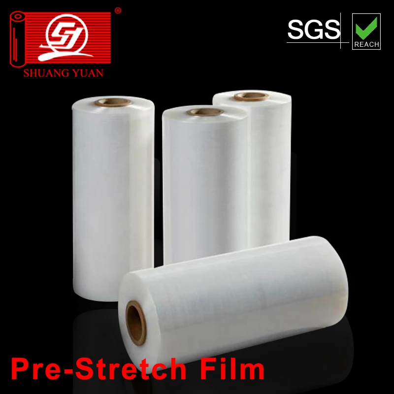 Wrapping machinery clear stretch film with laminated plastic wrap machine length pallet stretch film