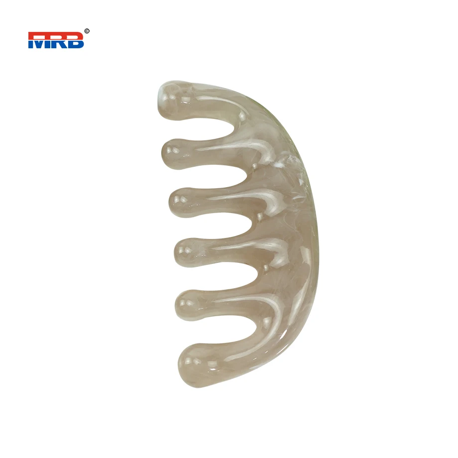 Massage Comb resin Scalp Massager Comb Gua Sha Comb for Blood Circulation Acupressure