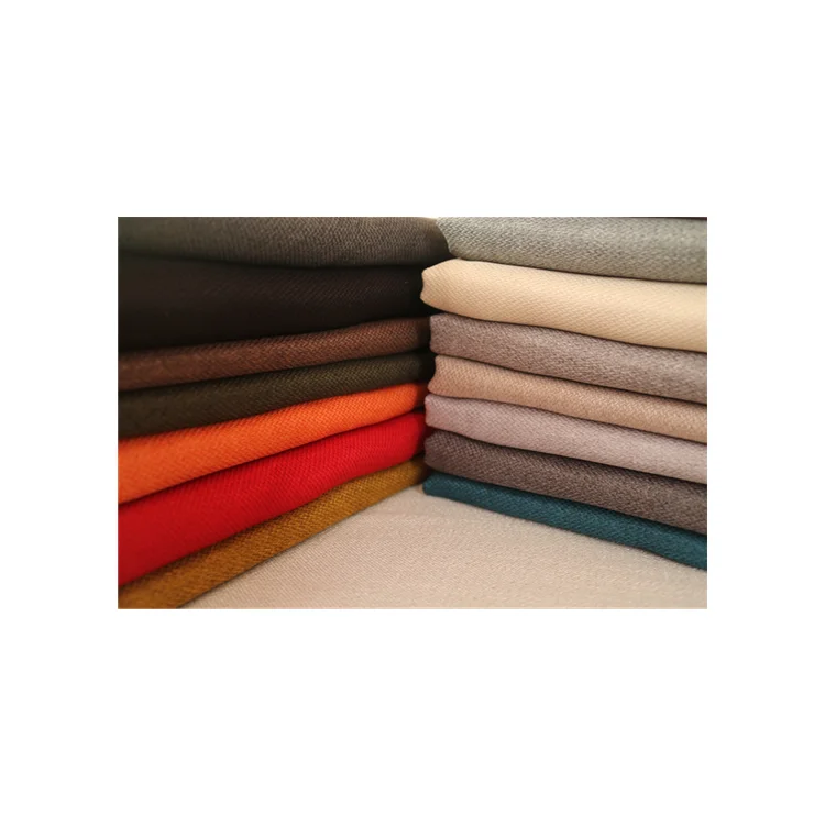 LXFCLY101 2023 Dobby Texture Soft Linen Copy Fabrics Sofa Fabric 100% Polyester Fabric For Home Textile