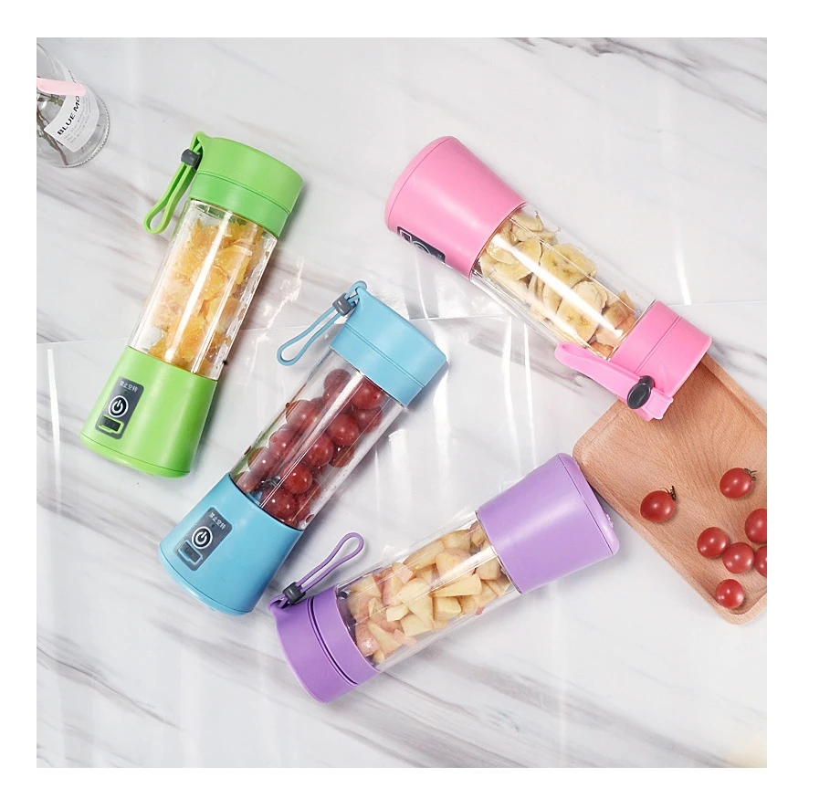 High Quality Mini Plastic Juicer Cup USB Portable Mini Fruit Juice Blender Mixer Machine Rechargeable Juice Machine for Home