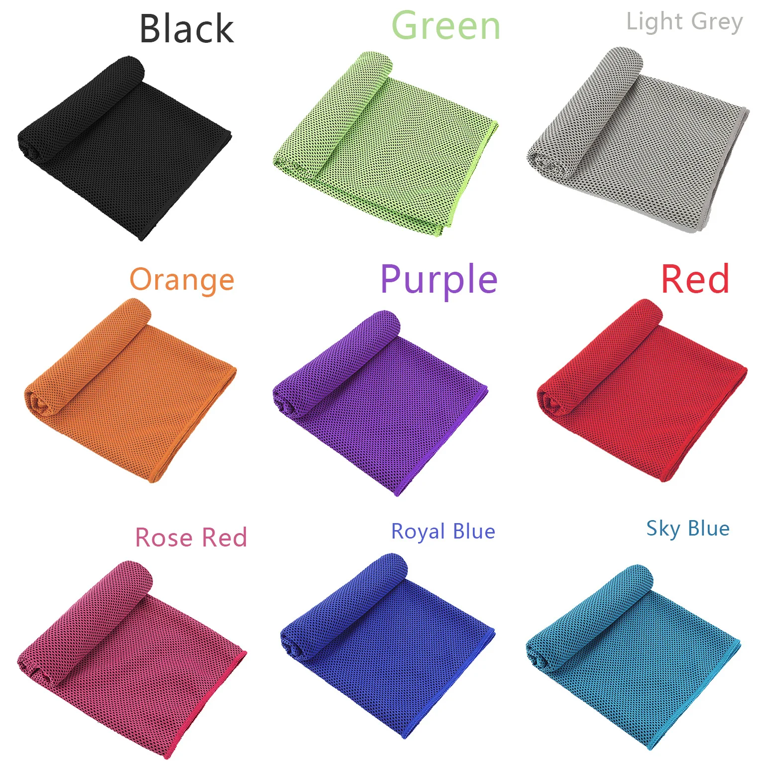 Custom Logo cool towel Outdoor Gym Traveling Sports Fitness cooling Towel sweat rags Fast Drying Cooling Cool Down Towel