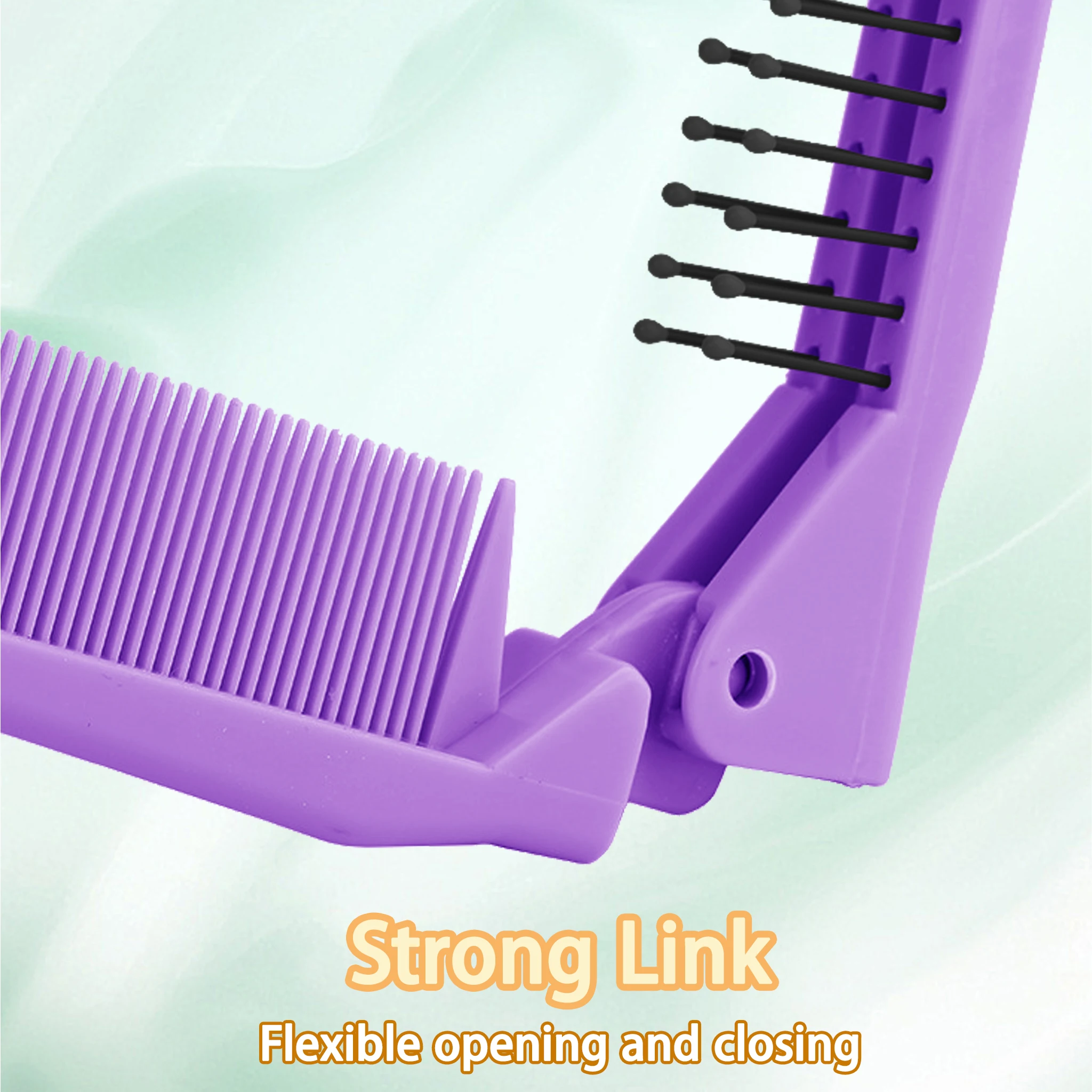 Hair Combs Wholesale Travel Folding Portable Plastic Comb Dual-use Massage Comb