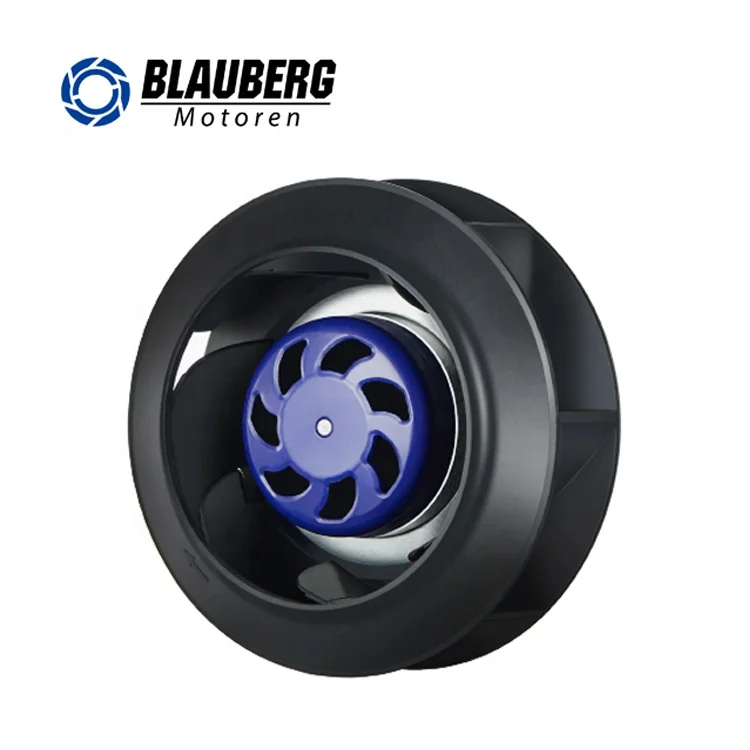 Blauberg 133mm diameter external rotor motor galvanized sheet 24v fan air conditioner blower