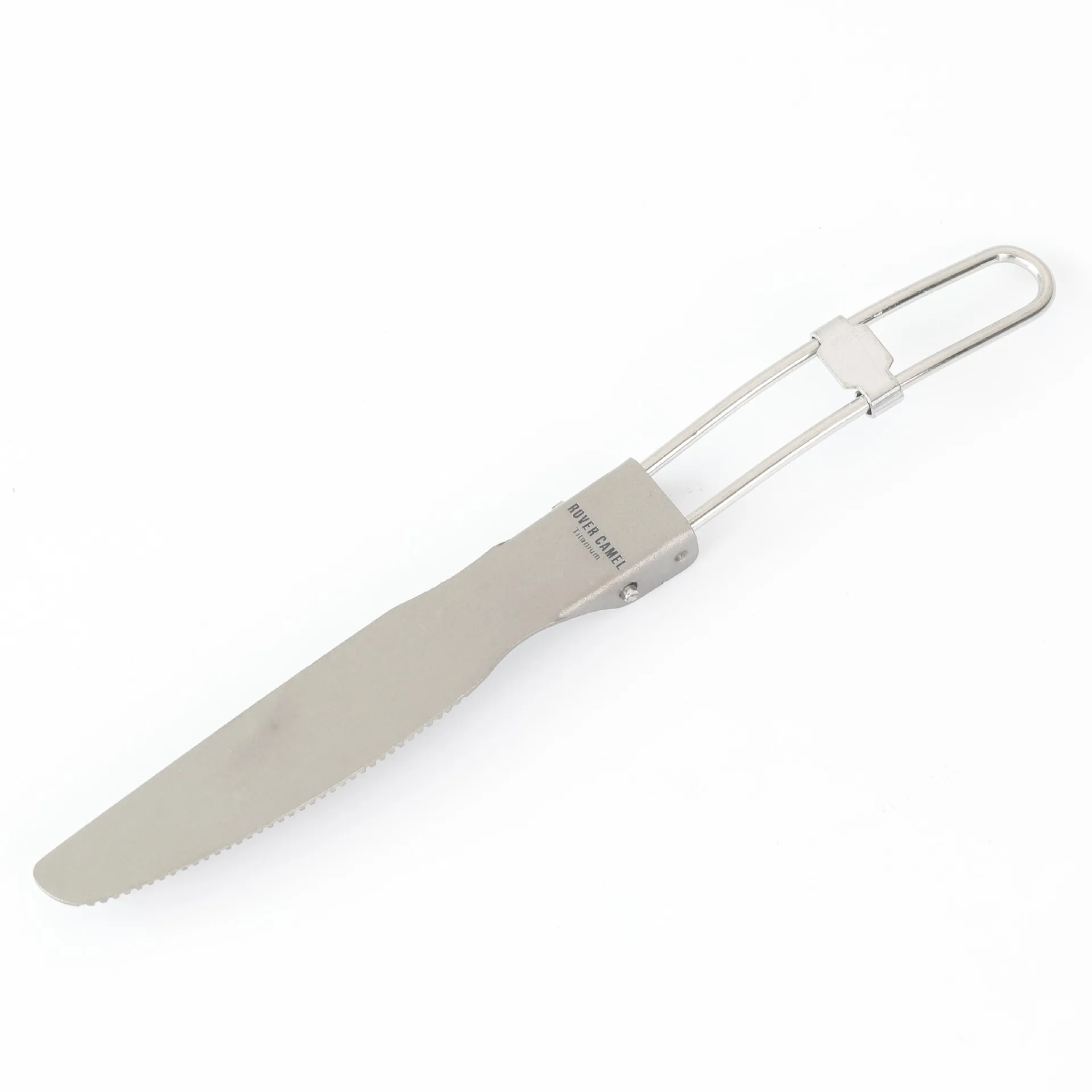 Pure titanium folding knife