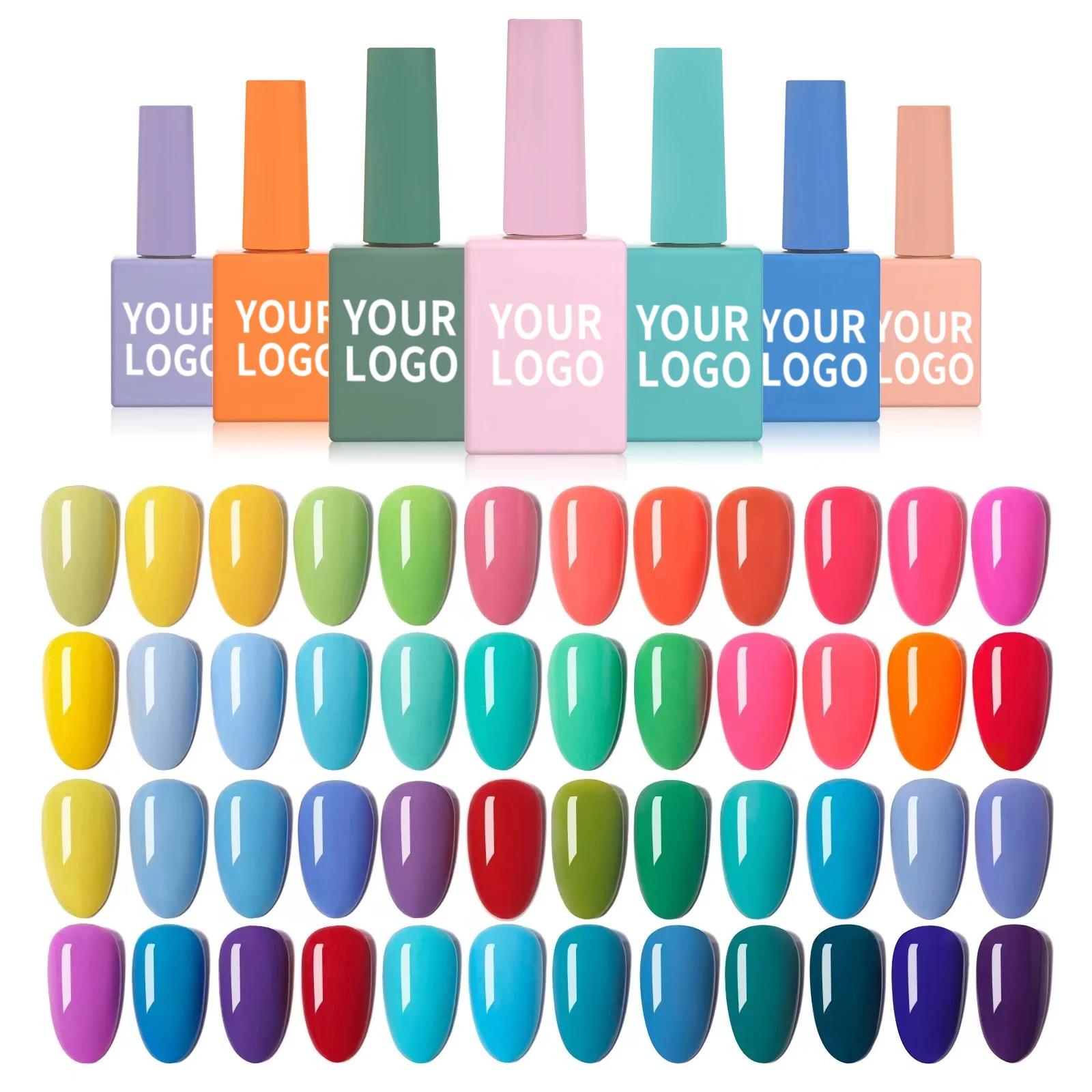 Caixuan OEM/ODM  Private custom Label Free Design For Soak Off UV Led Neon  Gel Nail Polish