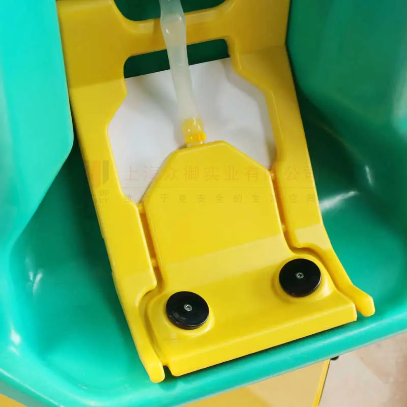 ZOYET 16 галлонов безопасная портативная мойка для глаз с тележкой, мойка для глаз