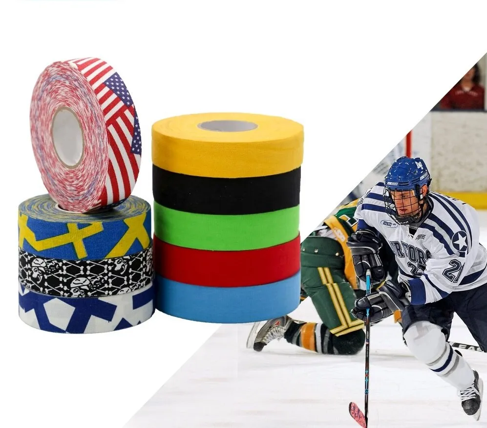 Custom Logo CE Certified Cloth Adhesive Ice Field Hockey Stick Grip Tape Sport tape