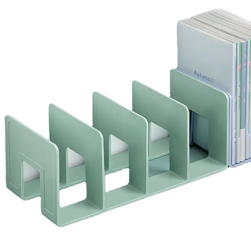 Acrylic Bookends for Student Dorm, Minimalistic Plastic Book Storage Shelf, Home Decor