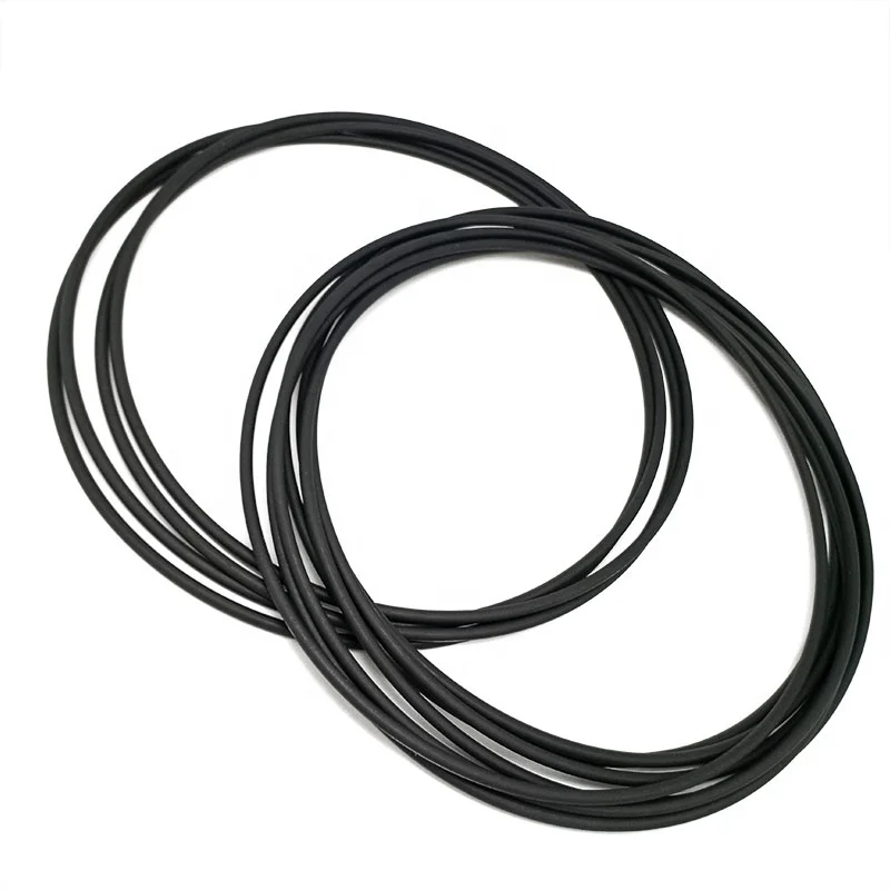 Graphite Filled Ptfe O rings Cord Customized Size Carbon Fiber Filled Ptfe Seal Ring