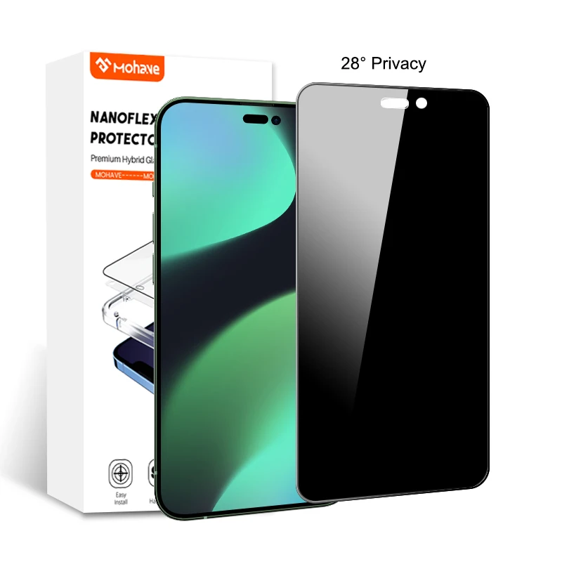 For iphone 14 anti spy tempered glass iphone privacy 14 pro screen protector film screen guard iphone protector de celular