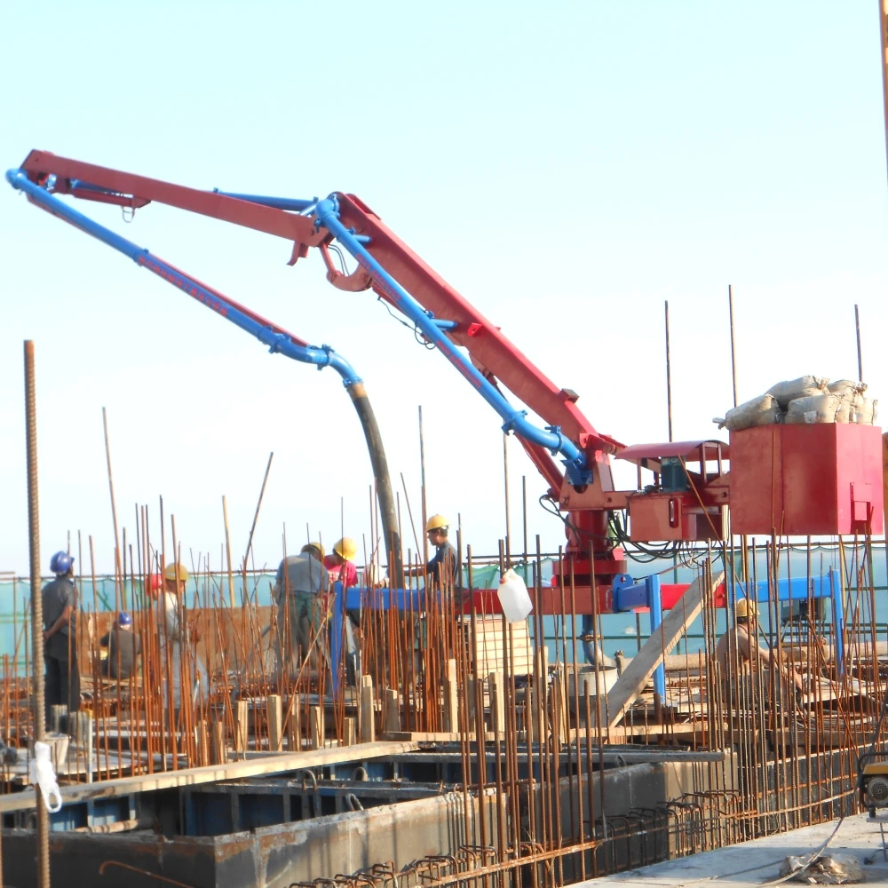 High Quality JIUHE Hydraulic Distributor Concrete Spreader Mobile Concrete Placing Boom with best price