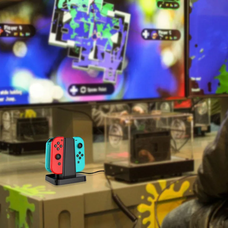 Factory Hot Selling 4 In 1 Switch Charge Stand Joycon Charging Dock For Nintendo Switch Controller