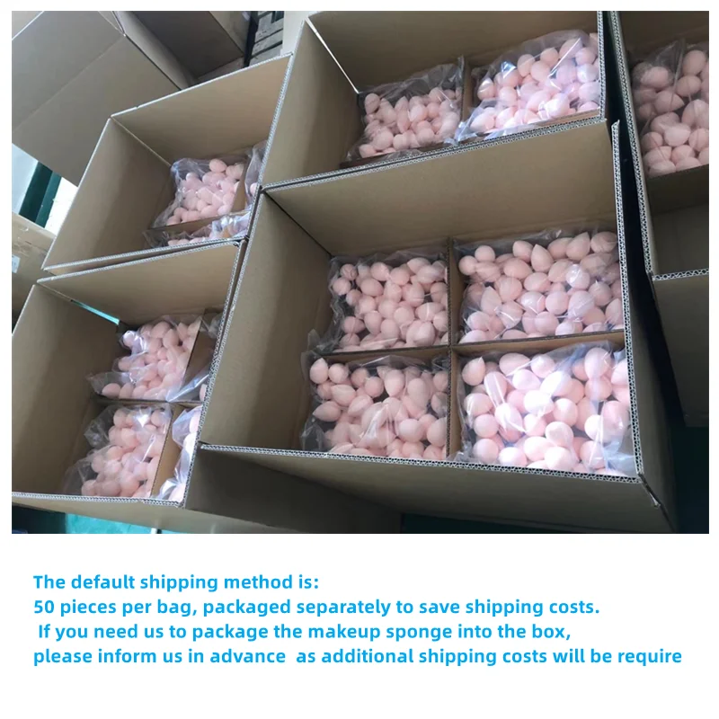 vegan latex free make up sponges custom logo  beauty sponge blender with box private label