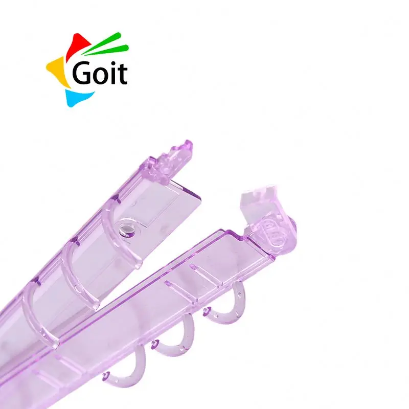 Customizable colors clear view folder stationery plastic file clips binder clip ring mechanism for binding