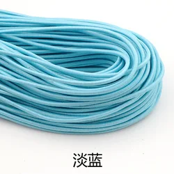 1mm 2mm 2.5mm  high strength colorful round elastic cord rope rubber latex for clothes decoration chairs Stretch string