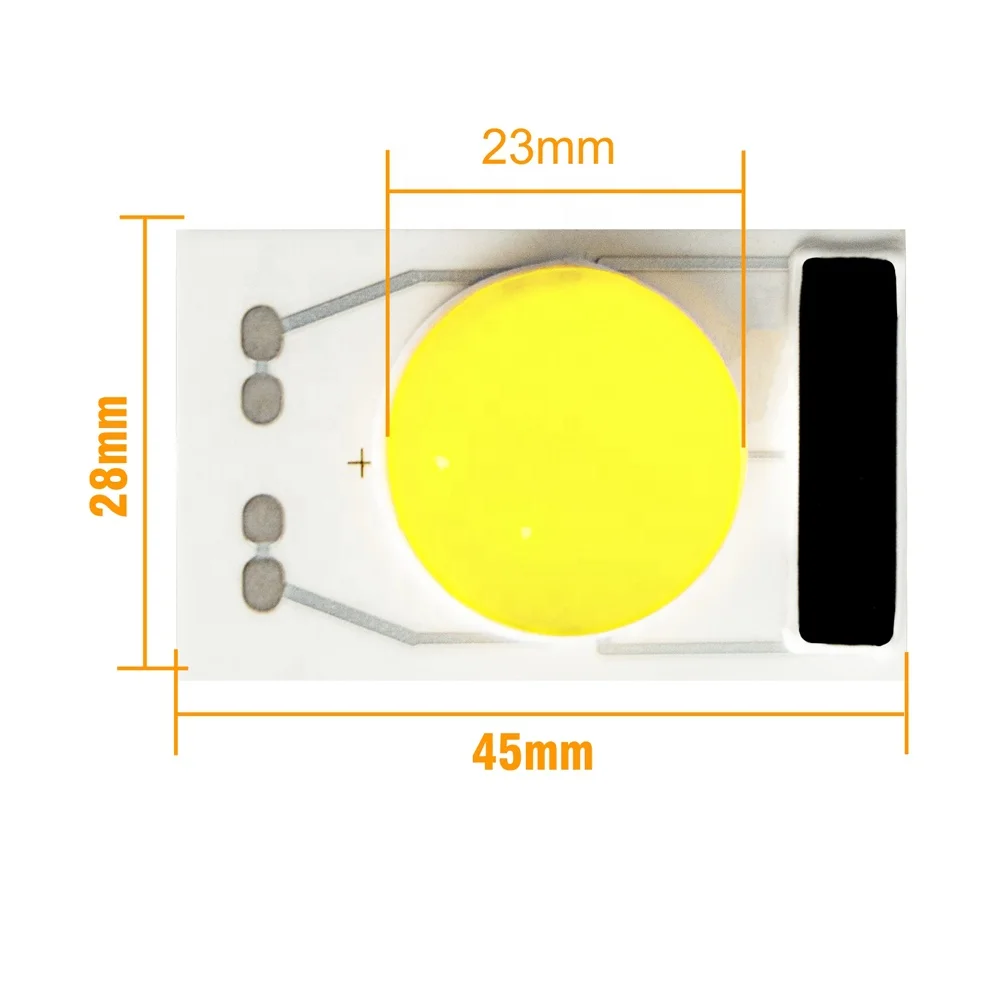 driverless ceramic substrate 220V 50w silica gel lens led cob chip