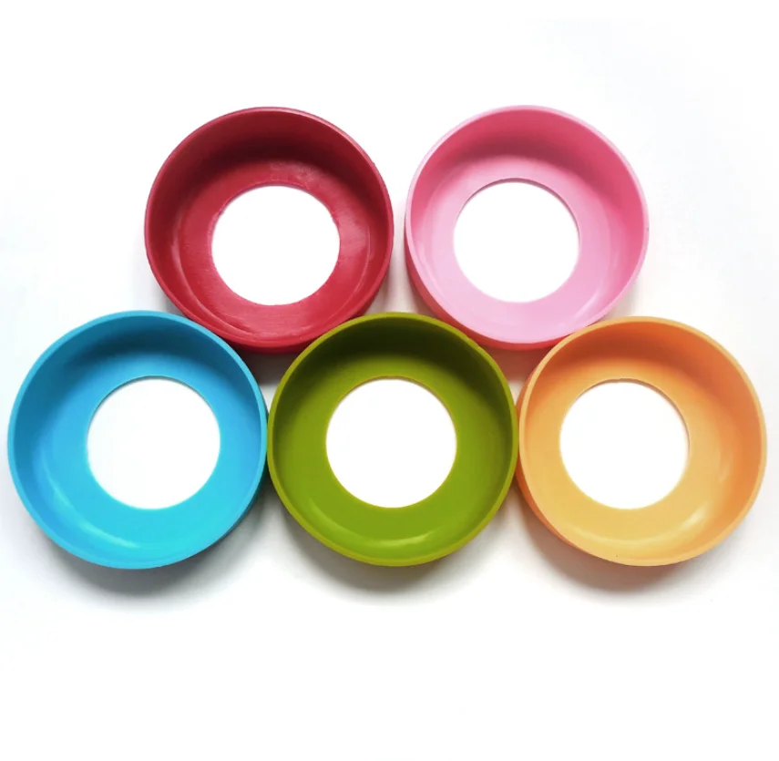 YDS Custom Wholesale Thickened 80mm Protective Silicone Boot Covers Anti-slip Bottom Sleeve Cover for Water Bottle Sleeves