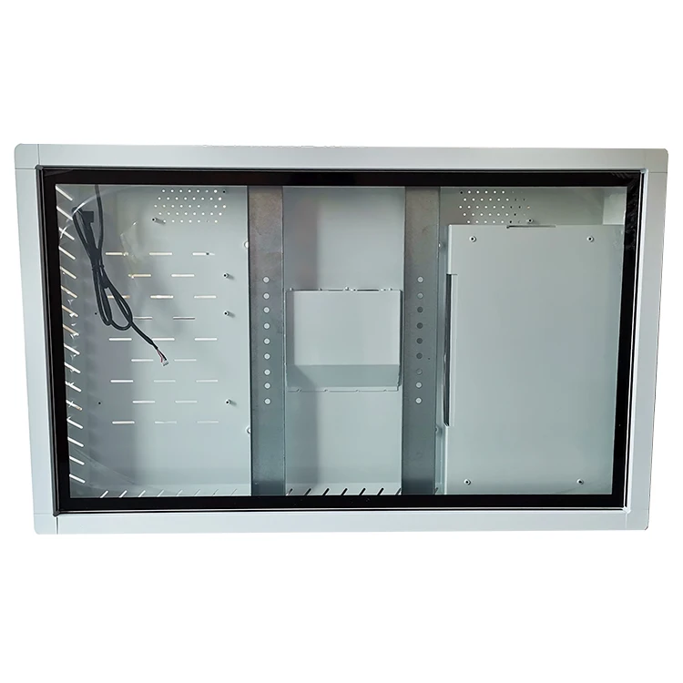 
custom waterproof 55' outdoor lcd touch screen monitor tv enclosure 
