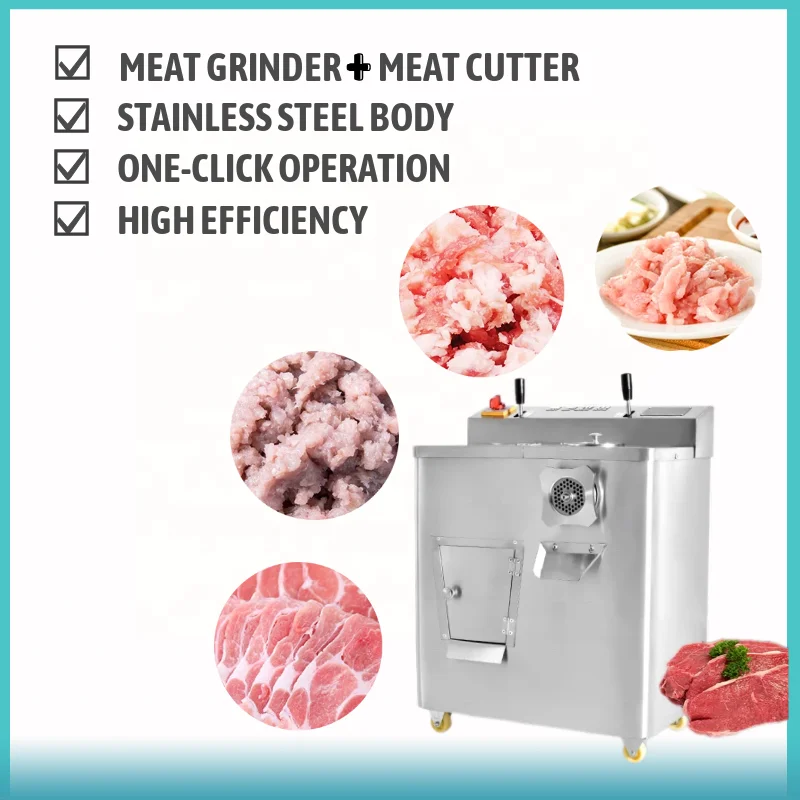 JQ Hot sale automatic meat cutting slicing machine electric commercial meat cube cutters fresh meat grinders & slicers price