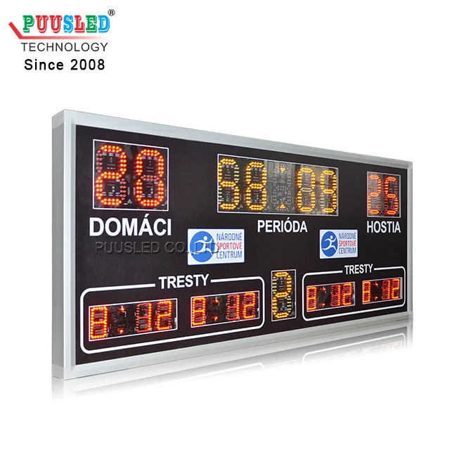 LED electronic sports goal scoreboard led scoreboard led hockey scoreboards for sale LED sport gametime display