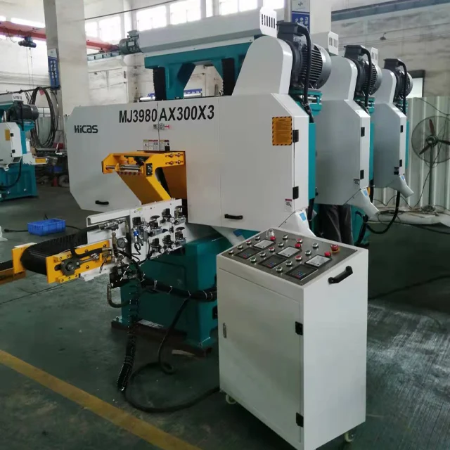 FKAI MJ380 Automatic horizontal band saw for wood cutting