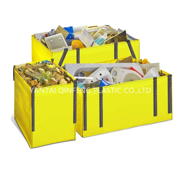 big bag recycling garbage cement construction and demolition dumpster bulk bag super sack 1500kg packing for yard waste