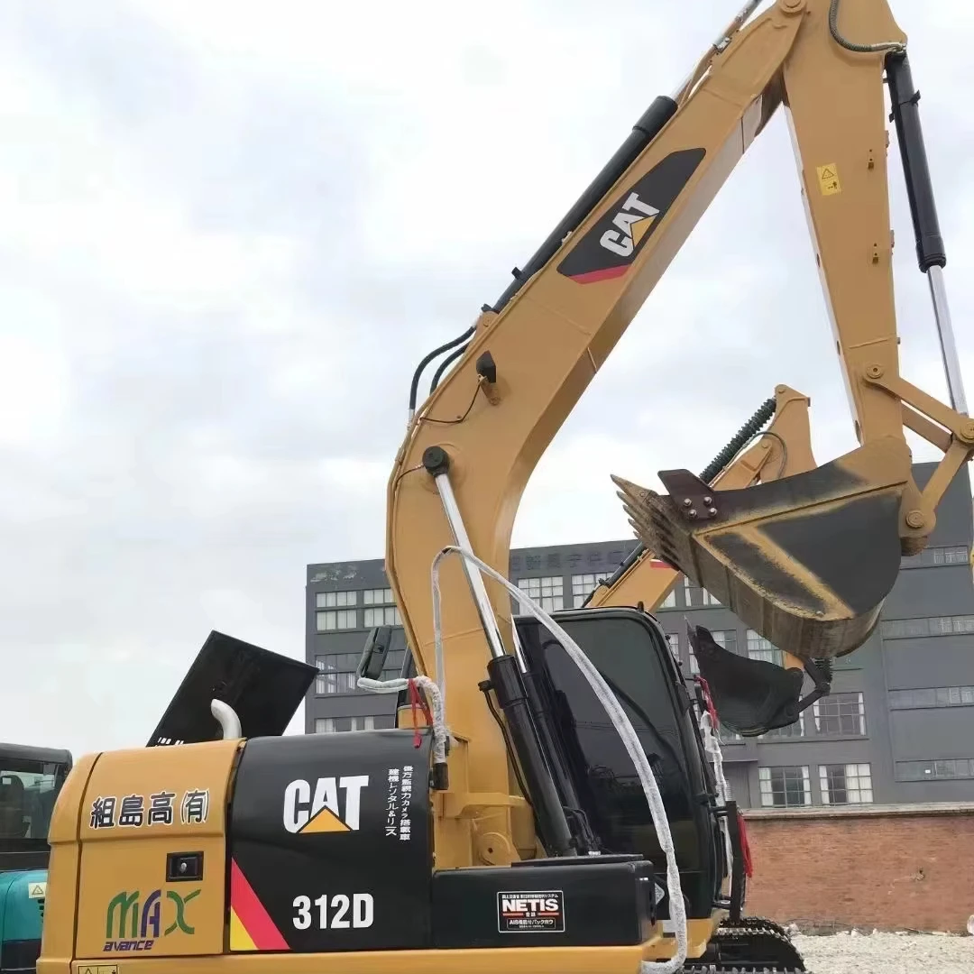12 tons Used CAT 312 D  excavator   in stock for shipping CAT 312  Heavy machine for sale