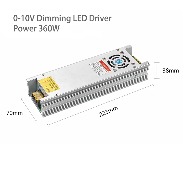 Wholesale High Quality  Constant Voltage DC12V 24V 60W 100W 150W 200W LED Dimmer 0-10V Dimmable LED Driver