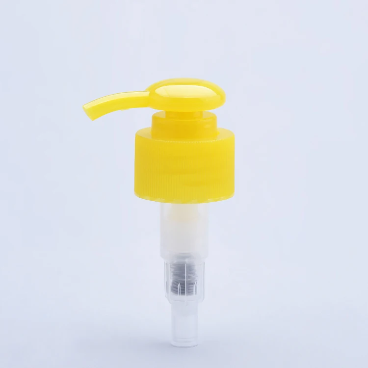 Hot sale bottle use yellow plastic screw hand wash plastic lotion pumps