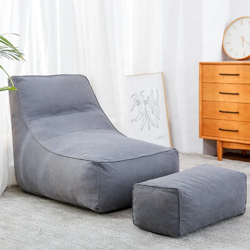 Hot sale modern living room furniture bean bag sofas without filler lounge bean bag cover