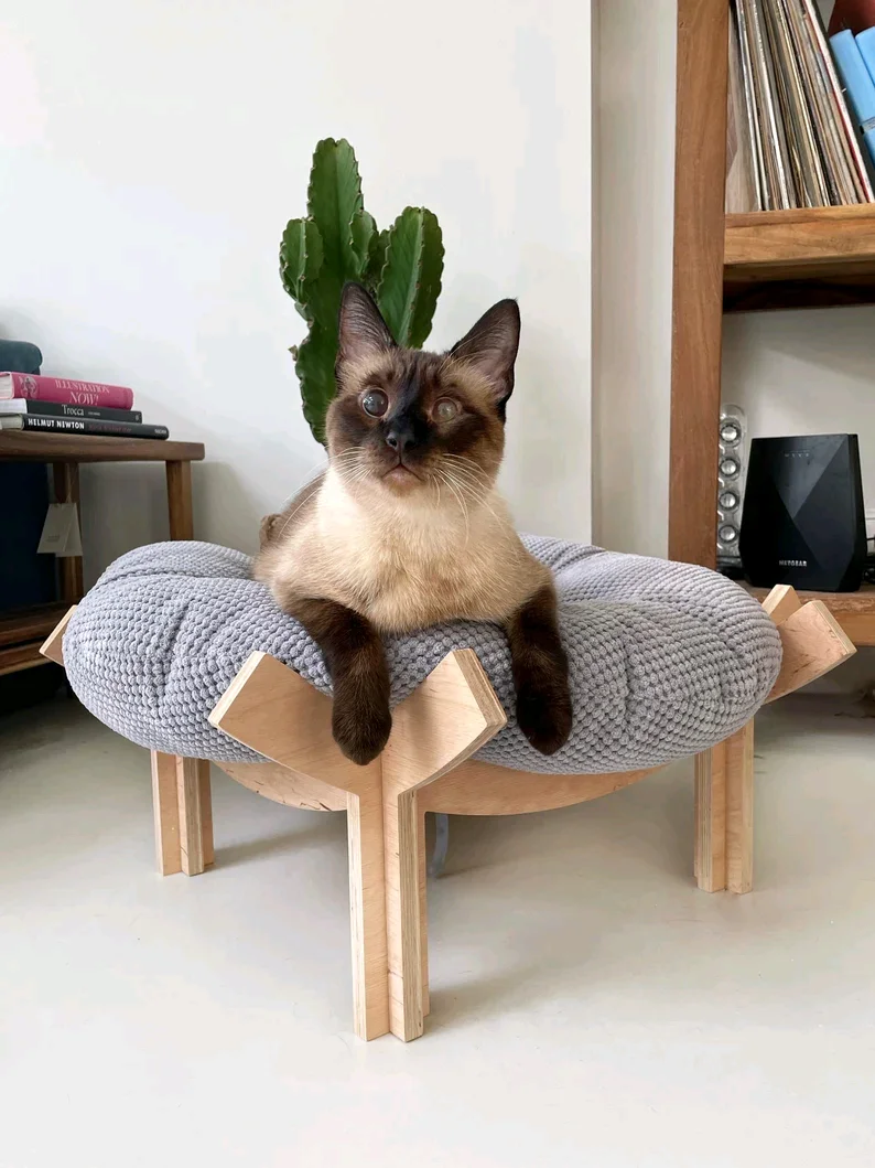 Customized furniture manufacturer, Cat bed cat nest, wooden suspended pet bed