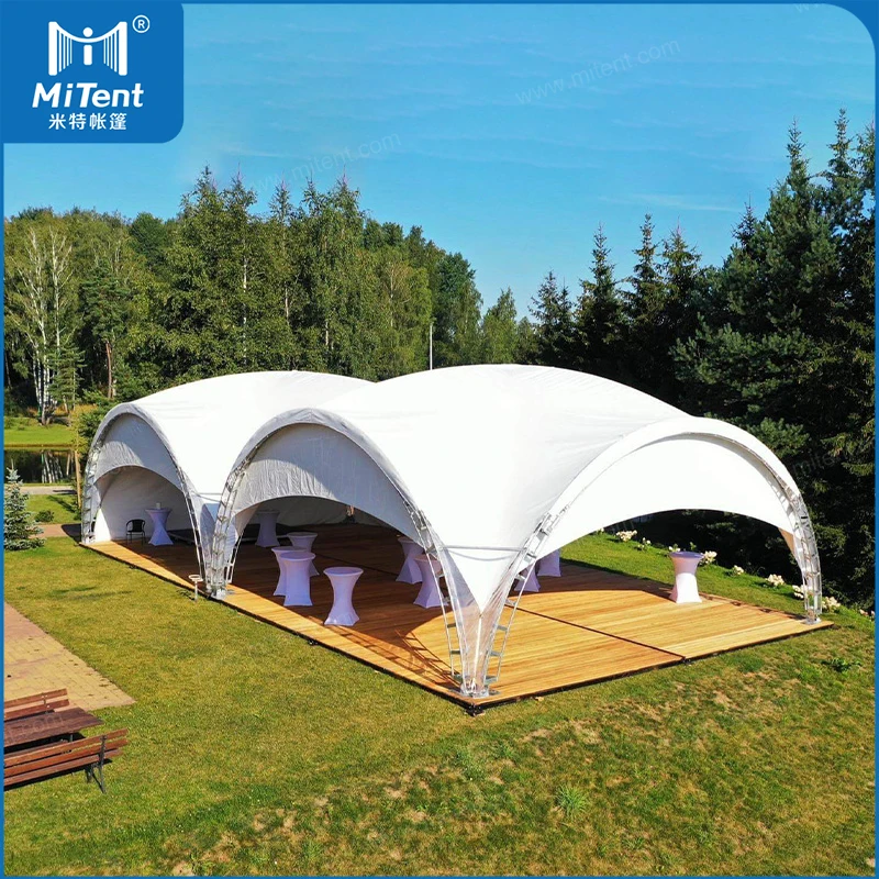 Luxury Wedding Tent Russian 5mx5m 10mx10m Steel Fabrication Arch Dome Marquee Tent