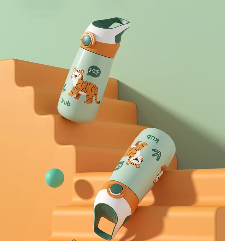 2022 Cute  Animal Children thermal bottle thermos vacuum flask  Insulated baby thermo bottle Hot Water for school