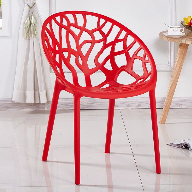 Home furniture dining chair pp plastic restaurant cafe coffee chairs