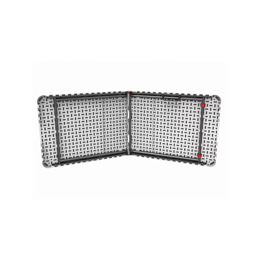 6ft HDPE Garden White Foldable Table Portable Camping Rectangle Half Plastic Picnic Outdoor Folding Tables Manufacturer