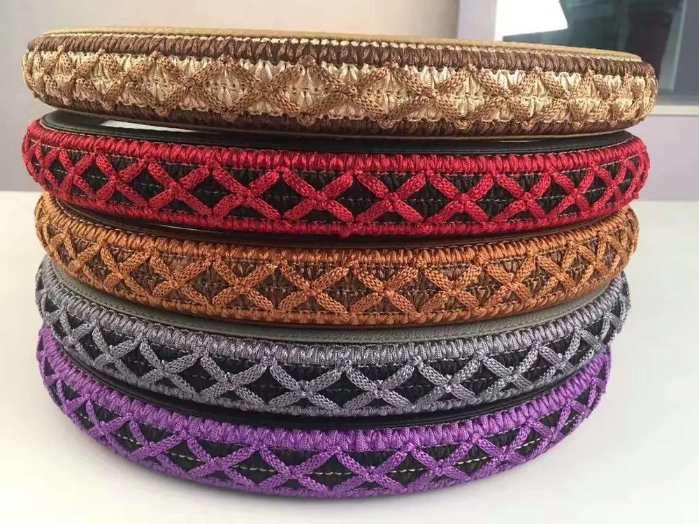 Competitive Price Leather Car Steering Wheel Cover With Polyester