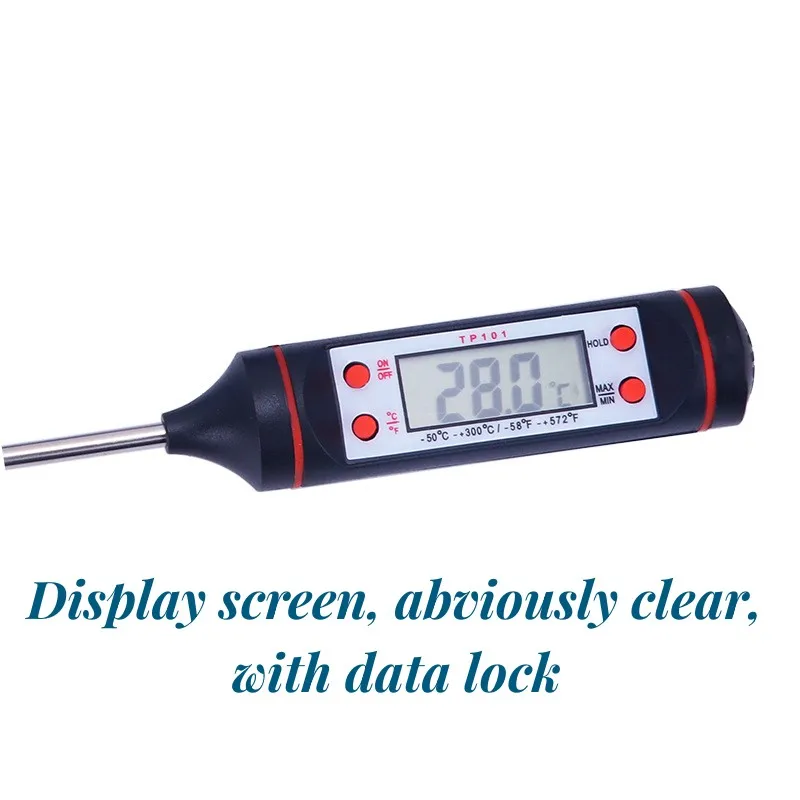 Trendy Kitchen Oil Temperature Gauge Food Probe Meat Thermometer BBQ Barbecue Thermometer Digital Thermometer