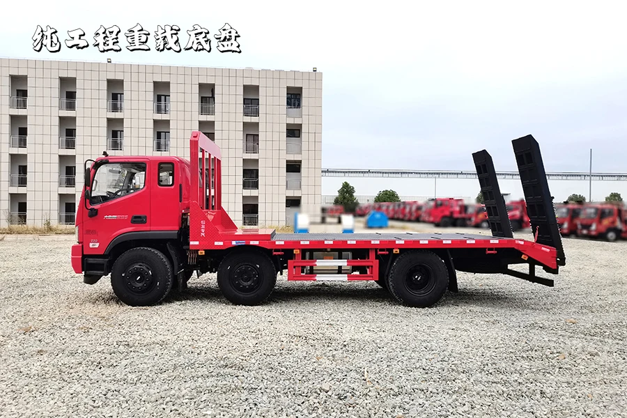 Factory direct price FOTON Donkey Kong ES 5 220hp short three-axis flat plate transporter truck tow trucks & wreckers truck