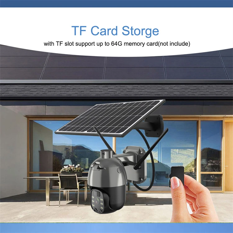 LAP Surveillance Hd Intelligent Solar Energy Alert Ptz Wifi Cctv Wireless Ip 4G Solar Camera