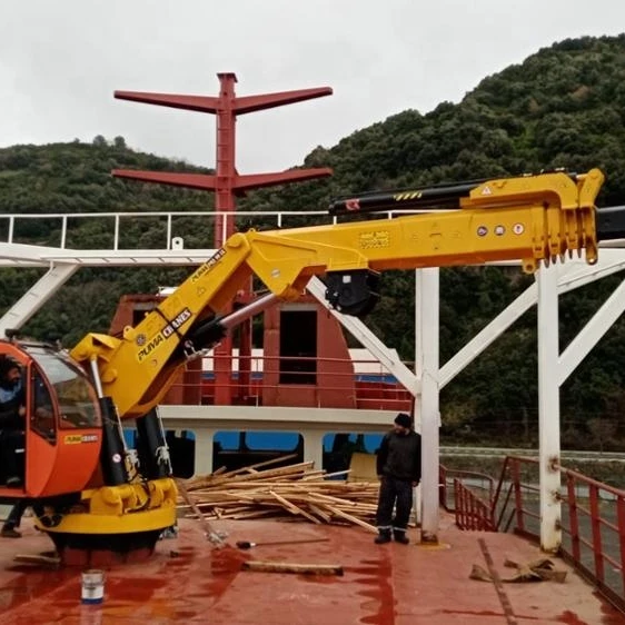 New 100 Ton Electric Deck Crane Pedestal Gear Motor Components Gantry Crane Construction Multiple Loading 8 50 2 10 Ton