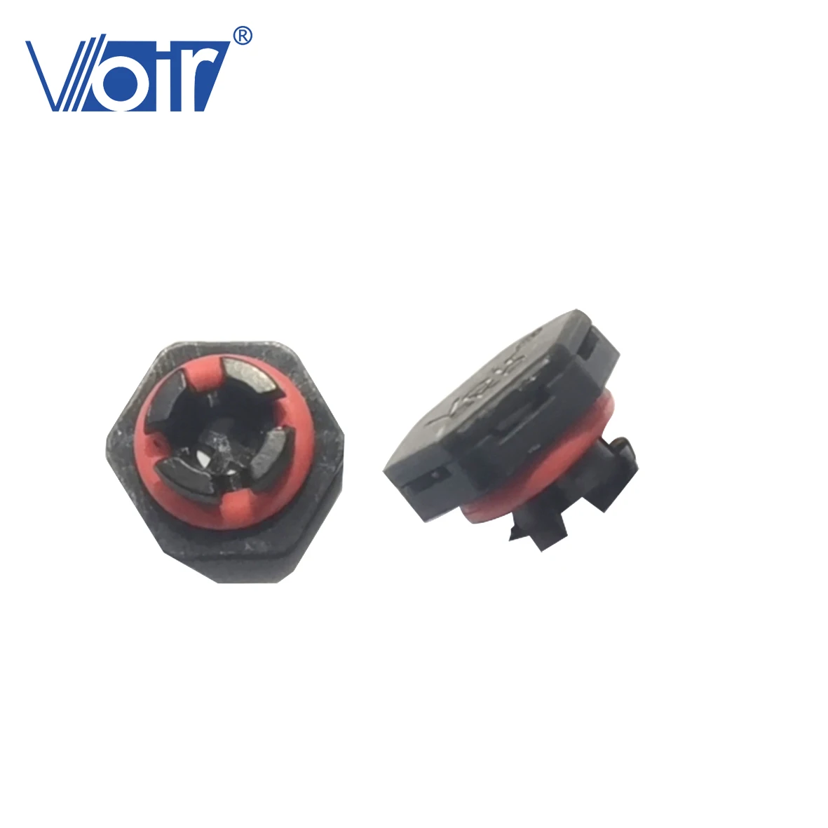 Voir e-PTFE Snap-in Round Black Plastic IP67 IP69K Waterproof  Pressing Air Vent Plug Balance Pressure Valves